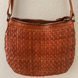 Free People Woven Brown Shoulder Bag